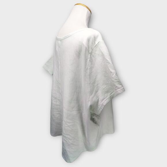 Womens Athleta Activewear White and Light Green Short Sleeve Top Size 3X - Picture 6 of 7